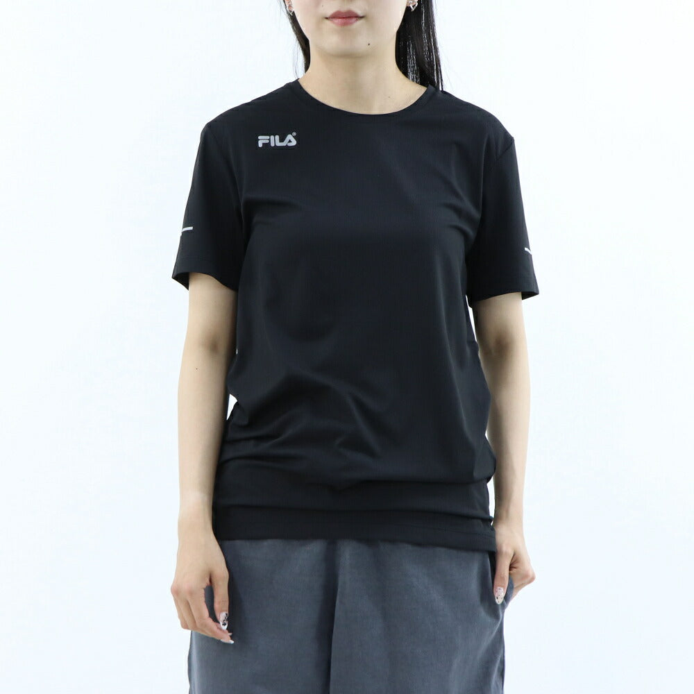 FILA Tシャツ ブラック スポーツウェア 半袖 FS2RSE2202M