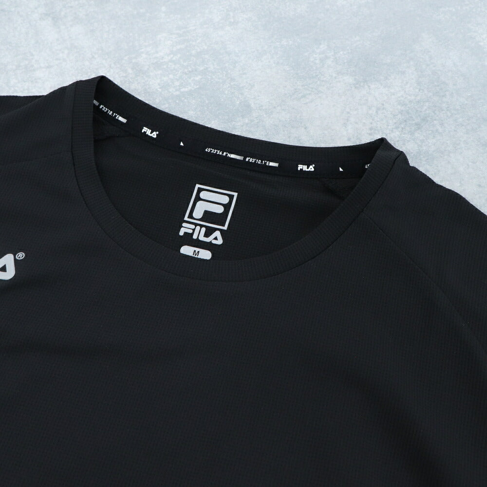 FILA Tシャツ ブラック スポーツウェア 半袖 FS2RSE2202M