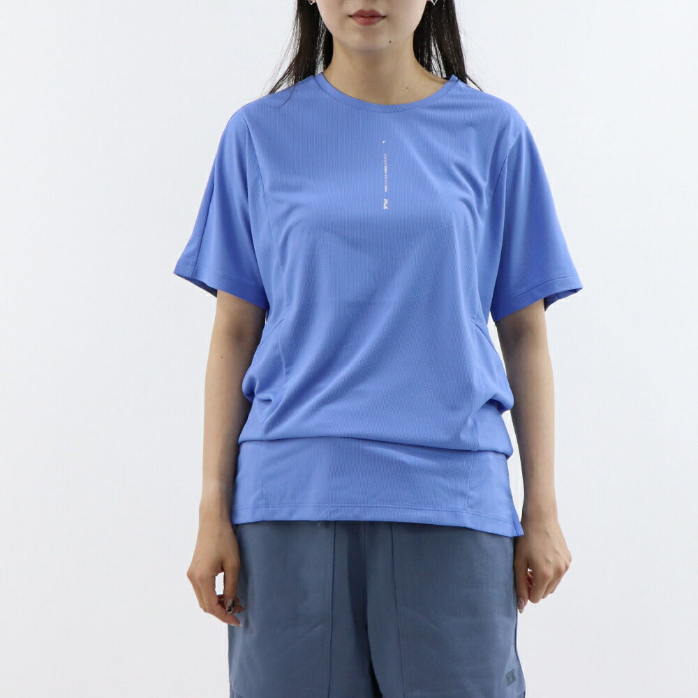 FILA Tシャツ ブルー スポーツウェア ロゴ 半袖 FS2RSE2203M