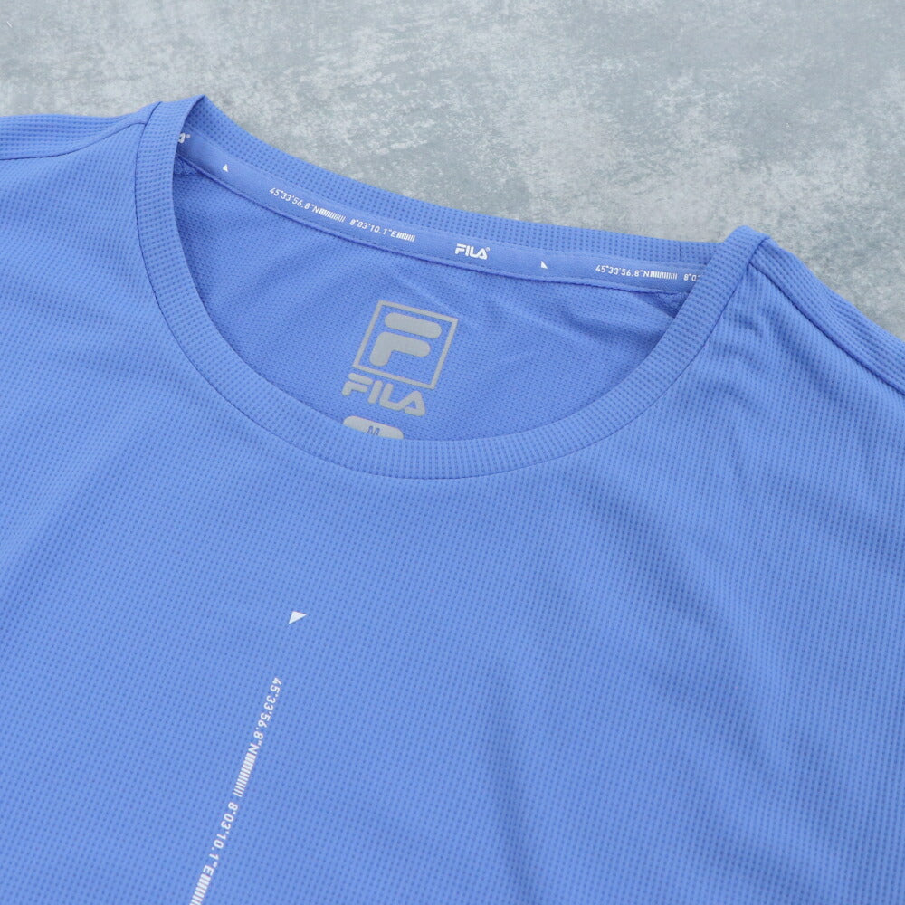 FILA Tシャツ ブルー スポーツウェア ロゴ 半袖 FS2RSE2203M