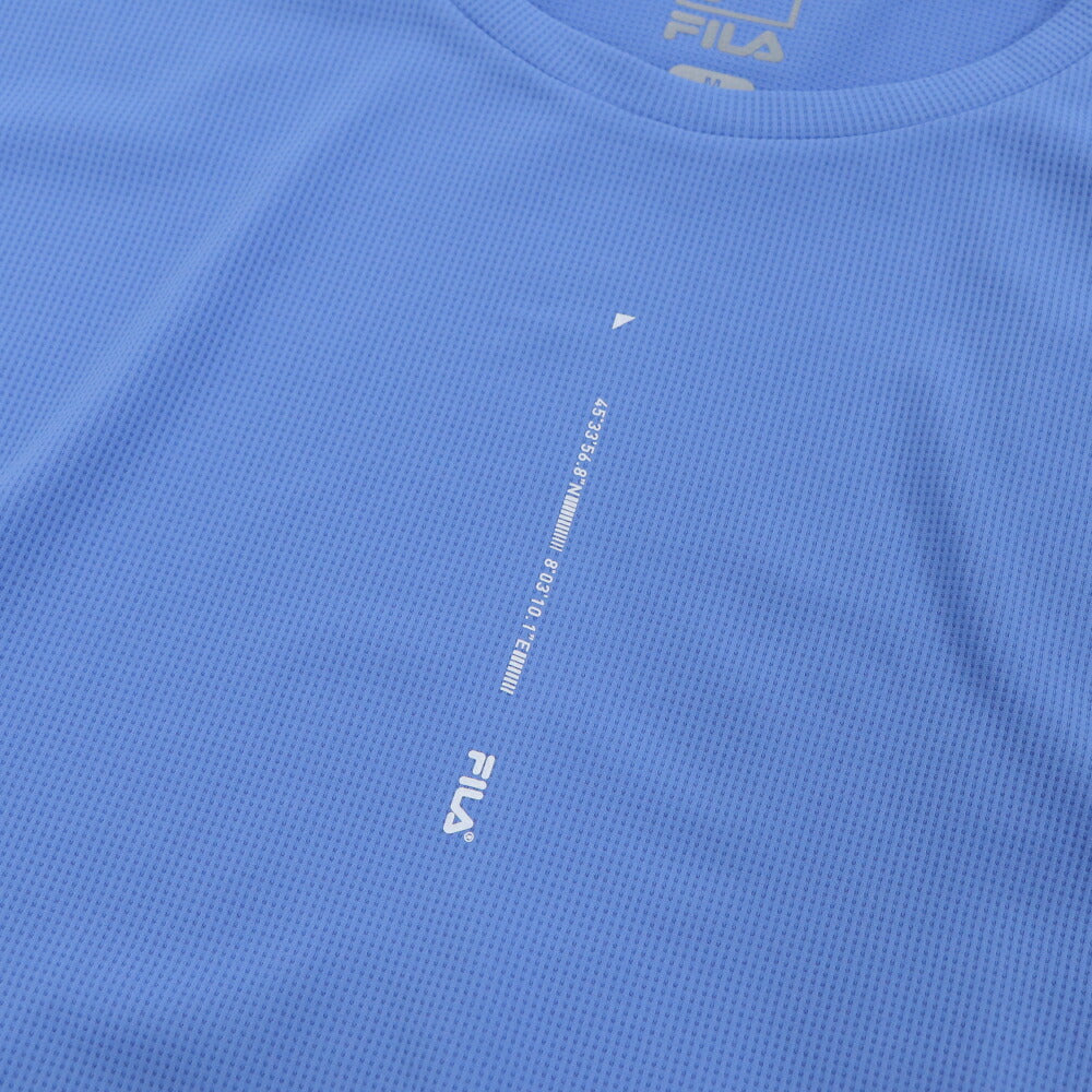 FILA Tシャツ ブルー スポーツウェア ロゴ 半袖 FS2RSE2203M