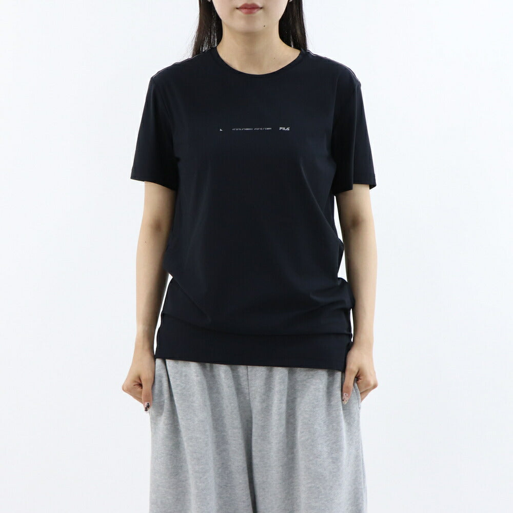 FILA Tシャツ ブラック スポーツウェア 半袖 FS2RSE2205M
