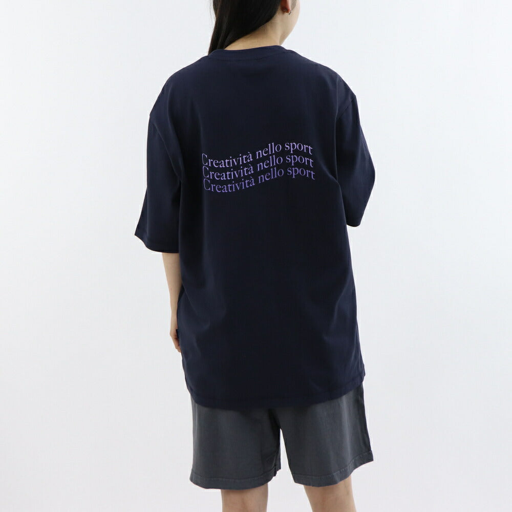 FILA Tシャツ ネイビー オーバーサイズ バックプリント ロゴ 半袖 FS2RSE2102X