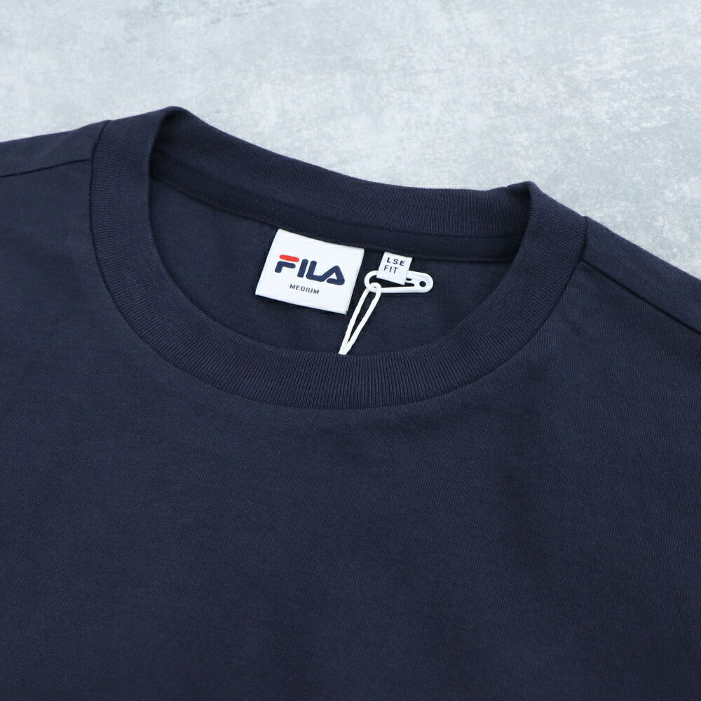 FILA Tシャツ ネイビー オーバーサイズ バックプリント ロゴ 半袖 FS2RSE2102X