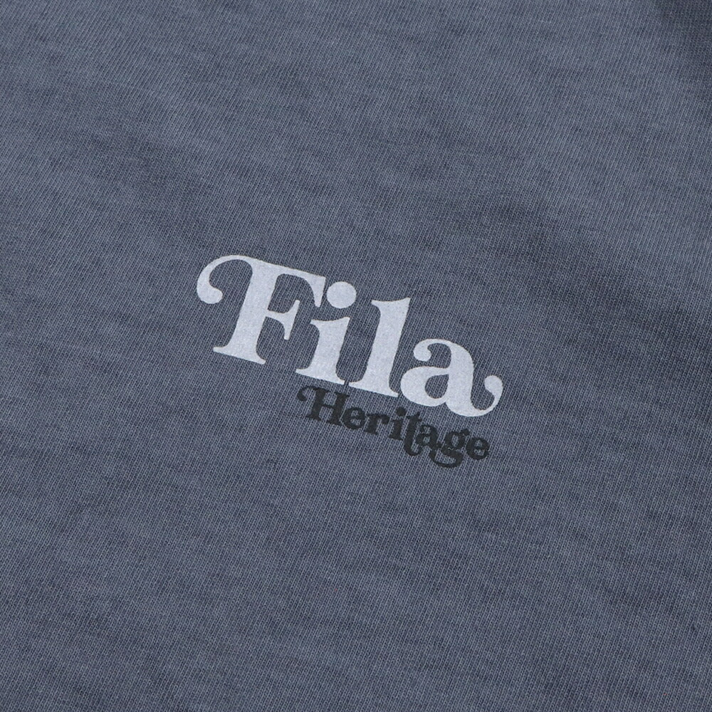 FILA Tシャツ ブルーグレー チャコールグレー ロゴ ワンポイント 半袖 FS2RSE2105X
