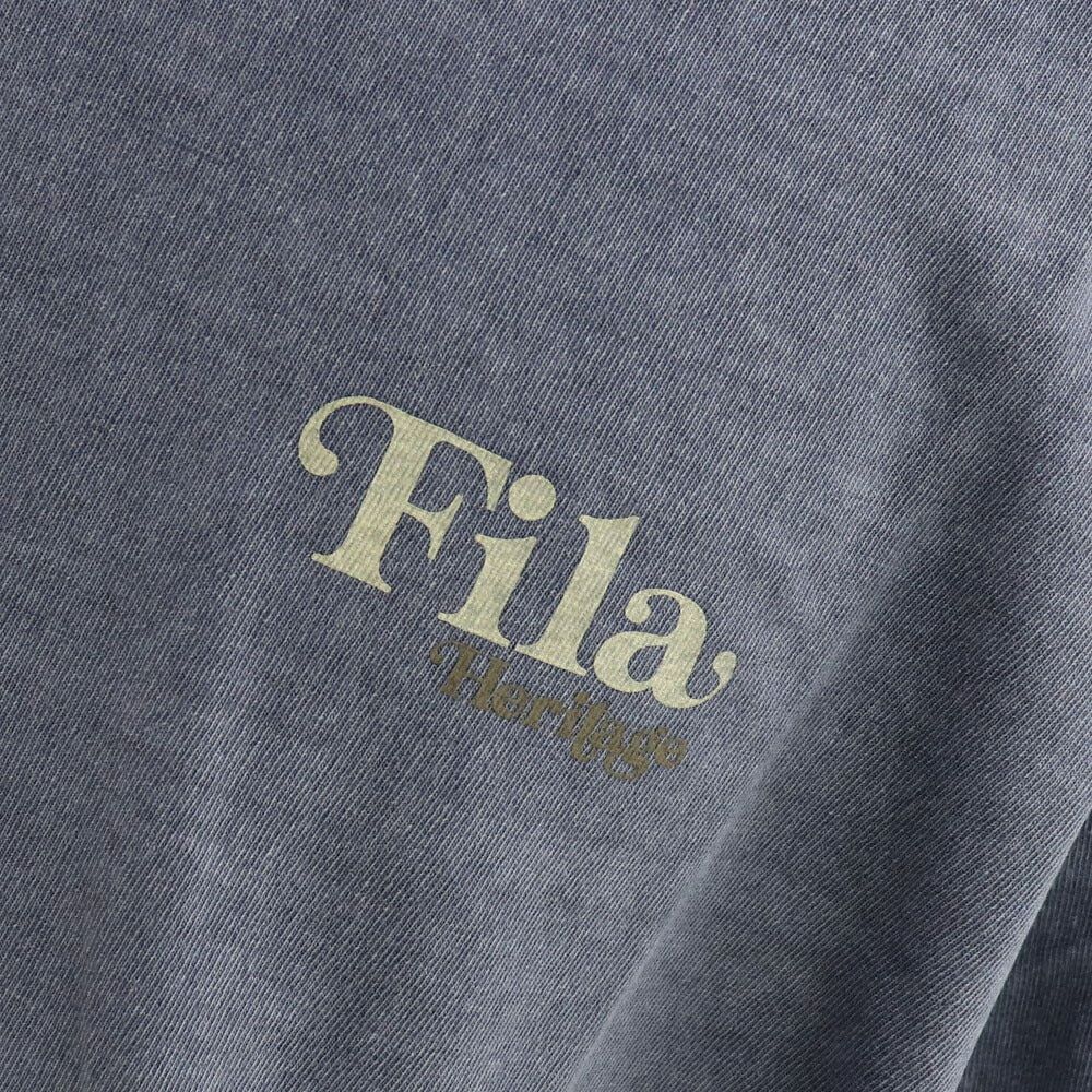 FILA Tシャツ ブルーグレー チャコールグレー ロゴ ワンポイント 半袖 FS2RSE2105X