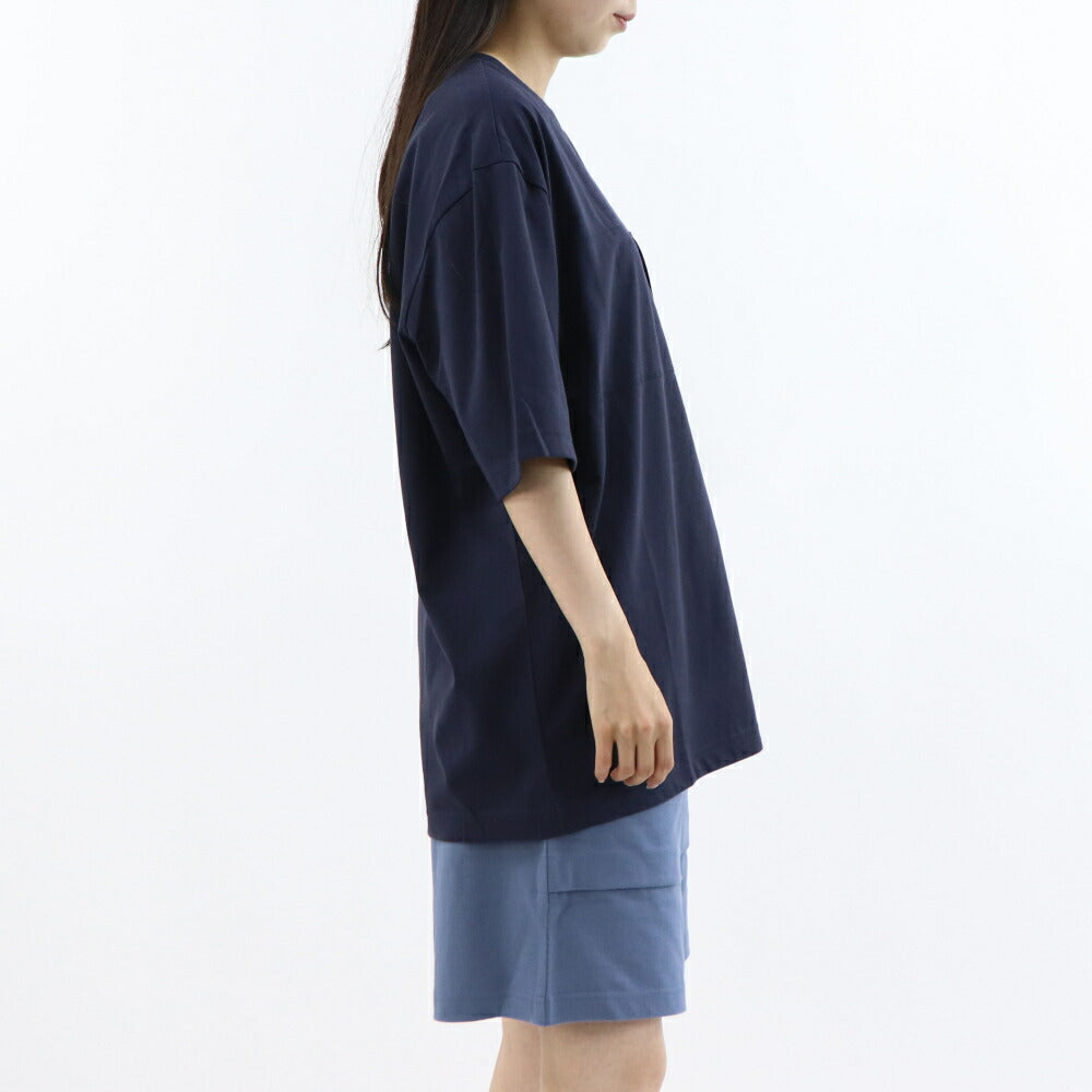 FILA Tシャツ ネイビー グレー オーバーサイズ 半袖 FS2RSE2182X