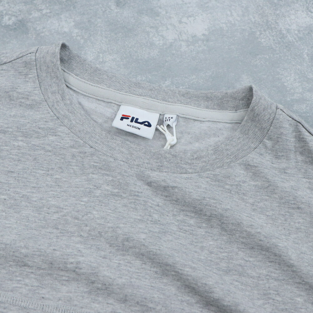 FILA Tシャツ ネイビー グレー オーバーサイズ 半袖 FS2RSE2182X