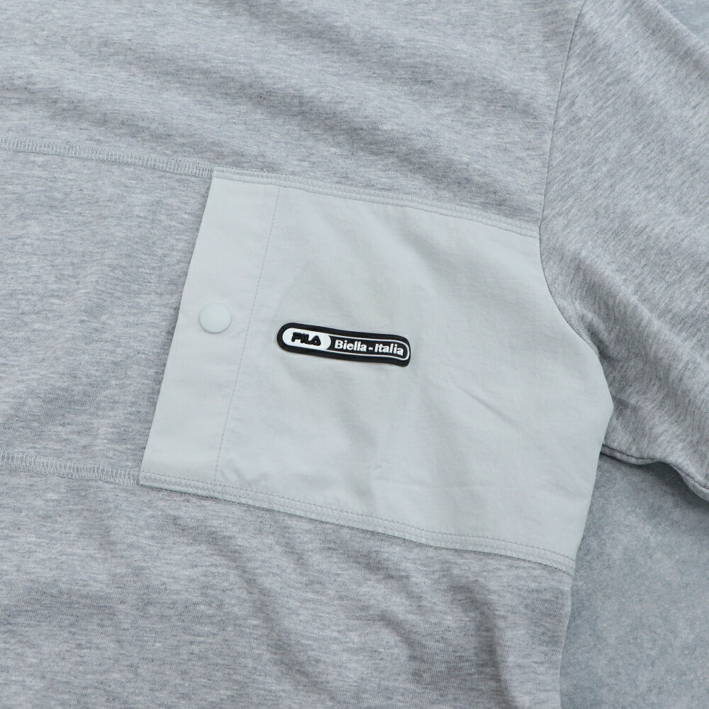 FILA Tシャツ ネイビー グレー オーバーサイズ 半袖 FS2RSE2182X