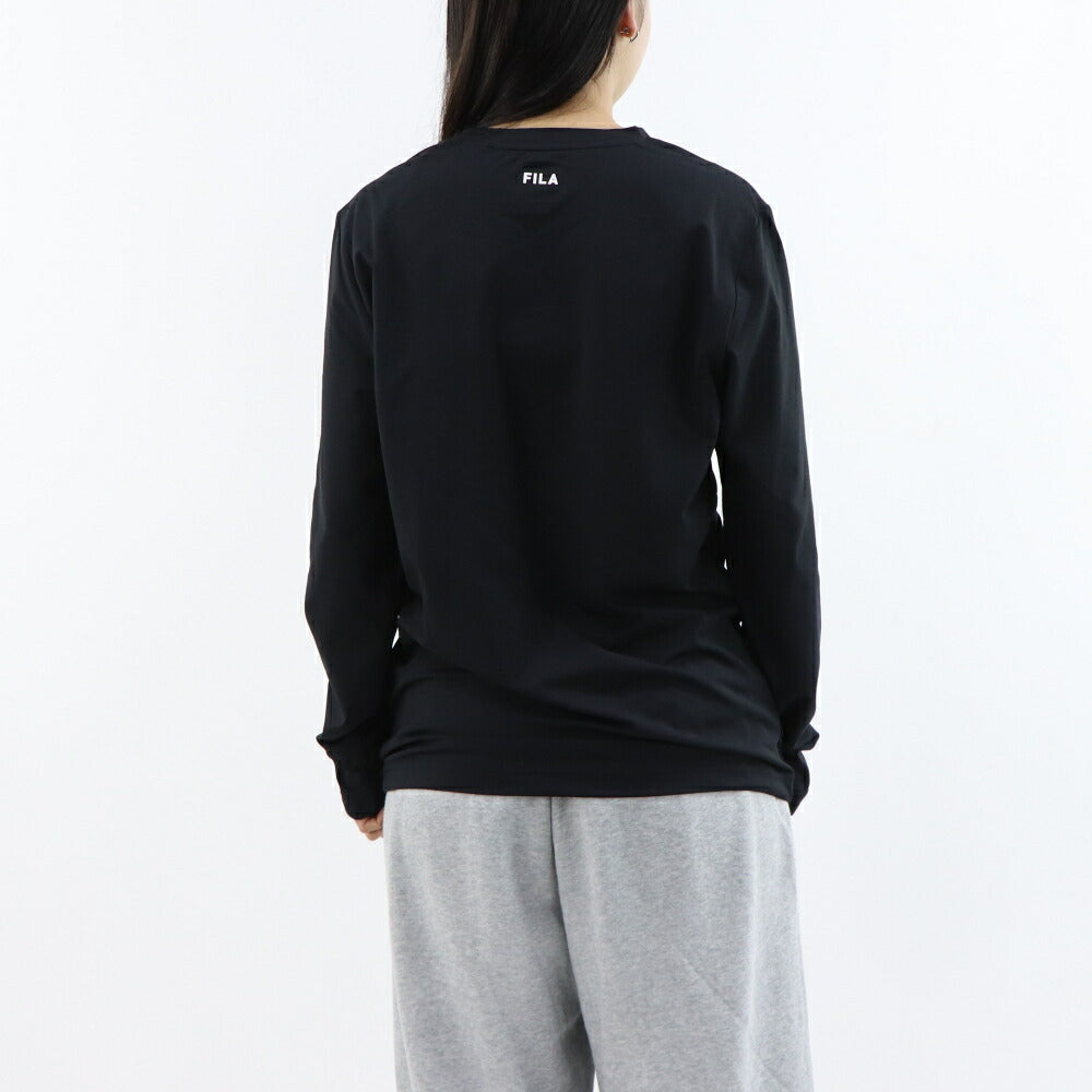 FILA Tシャツ ブラック ブルーグレー ホワイト イエロー スポーツウェア ランニングウェア 長袖 FS2RLE1202M