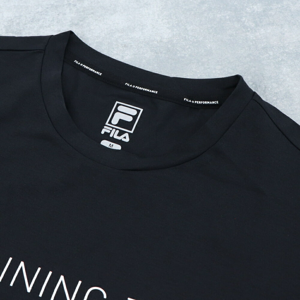 FILA Tシャツ ブラック ブルーグレー ホワイト イエロー スポーツウェア ランニングウェア 長袖 FS2RLE1202M