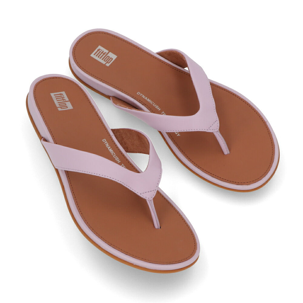 FITFLOP フィットフロップ レディース シューズ サンダル ライトパープル レザー ビーチサンダル ヒールなし FFSO4E944V1