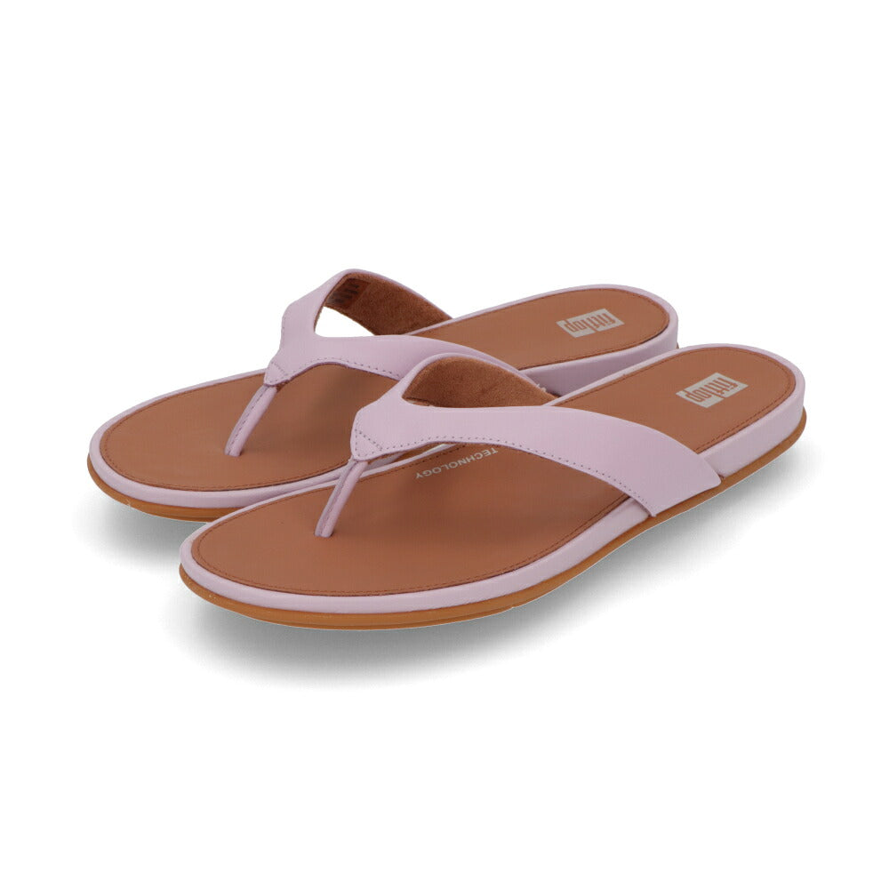 FITFLOP フィットフロップ レディース シューズ サンダル ライトパープル レザー ビーチサンダル ヒールなし FFSO4E944V1