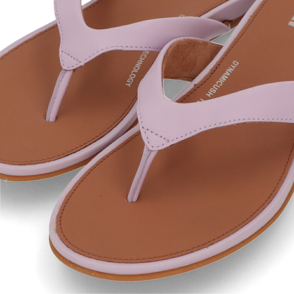 FITFLOP フィットフロップ レディース シューズ サンダル ライトパープル レザー ビーチサンダル ヒールなし FFSO4E944V1
