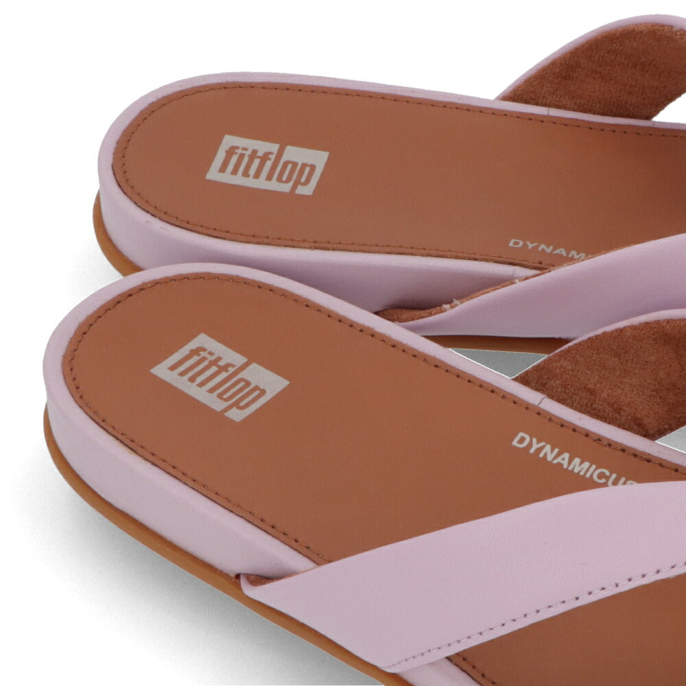 FITFLOP フィットフロップ レディース シューズ サンダル ライトパープル レザー ビーチサンダル ヒールなし FFSO4E944V1