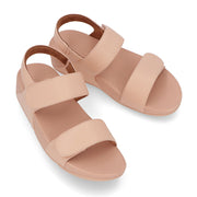 FITFLOP フィットフロップ レディース シューズ サンダル LULU ADJUSTABLE LEATHER BACK-STRAP SANDAL ピンク レザー ウェッジヒール ベルクロ ヒールあり FFSO4E953P1