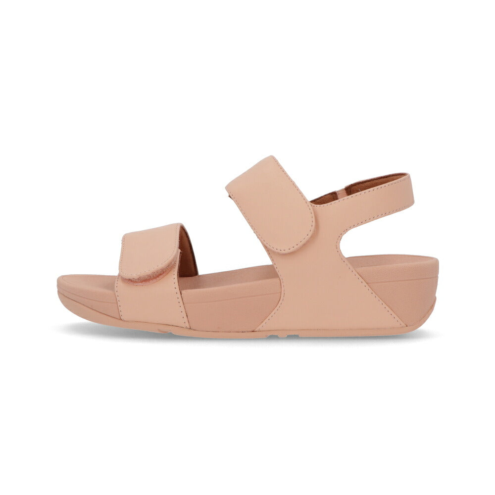FITFLOP フィットフロップ レディース シューズ サンダル LULU ADJUSTABLE LEATHER BACK-STRAP SANDAL ピンク レザー ウェッジヒール ベルクロ ヒールあり FFSO4E953P1
