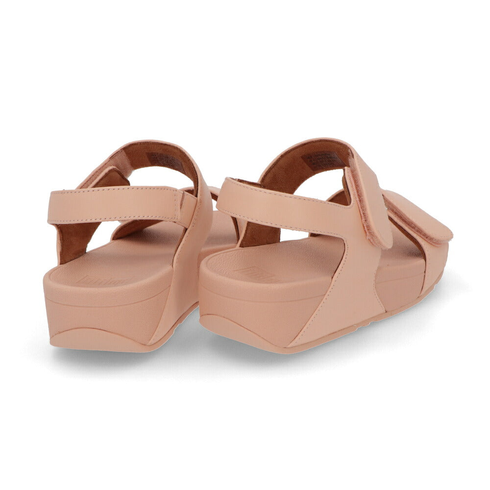 FITFLOP フィットフロップ レディース シューズ サンダル LULU ADJUSTABLE LEATHER BACK-STRAP SANDAL ピンク レザー ウェッジヒール ベルクロ ヒールあり FFSO4E953P1