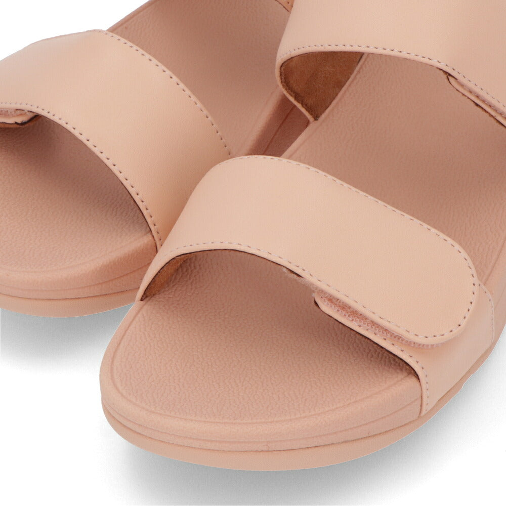 FITFLOP フィットフロップ レディース シューズ サンダル LULU ADJUSTABLE LEATHER BACK-STRAP SANDAL ピンク レザー ウェッジヒール ベルクロ ヒールあり FFSO4E953P1
