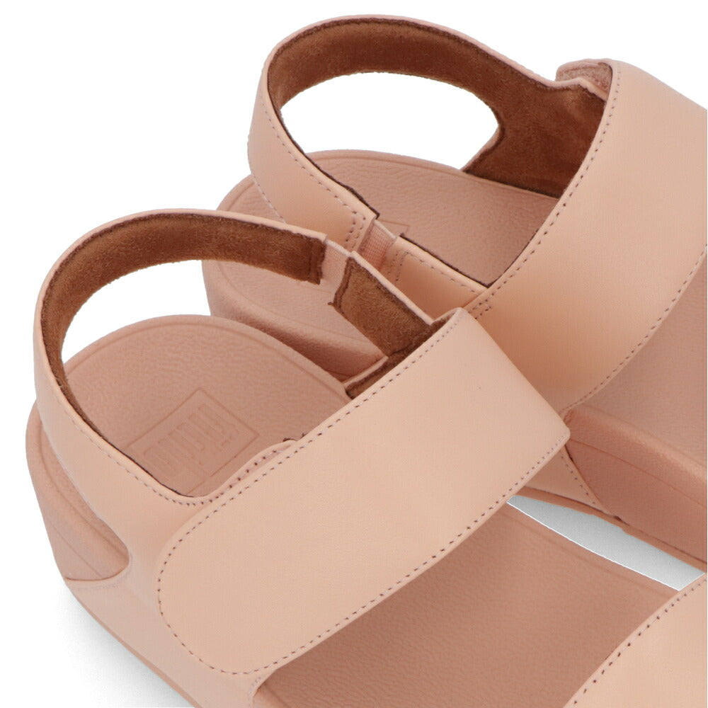 FITFLOP フィットフロップ レディース シューズ サンダル LULU ADJUSTABLE LEATHER BACK-STRAP SANDAL ピンク レザー ウェッジヒール ベルクロ ヒールあり FFSO4E953P1
