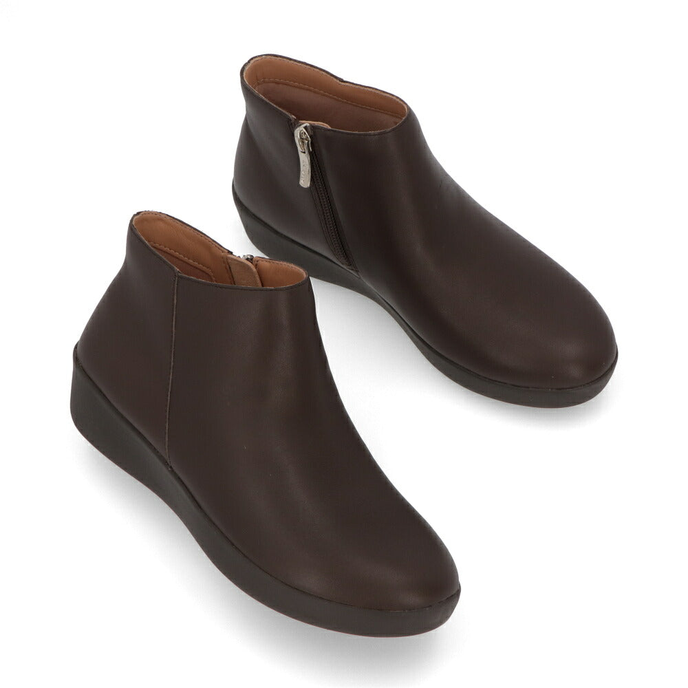 FITFLOP フィットフロップ レディース シューズ ブーツ ブラック レザー アンクルブーツ ショートブーツ FFSO3F702W3045