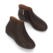 FITFLOP フィットフロップ レディース シューズ ブーツ ブラック レザー アンクルブーツ ショートブーツ FFSO3F702W3045