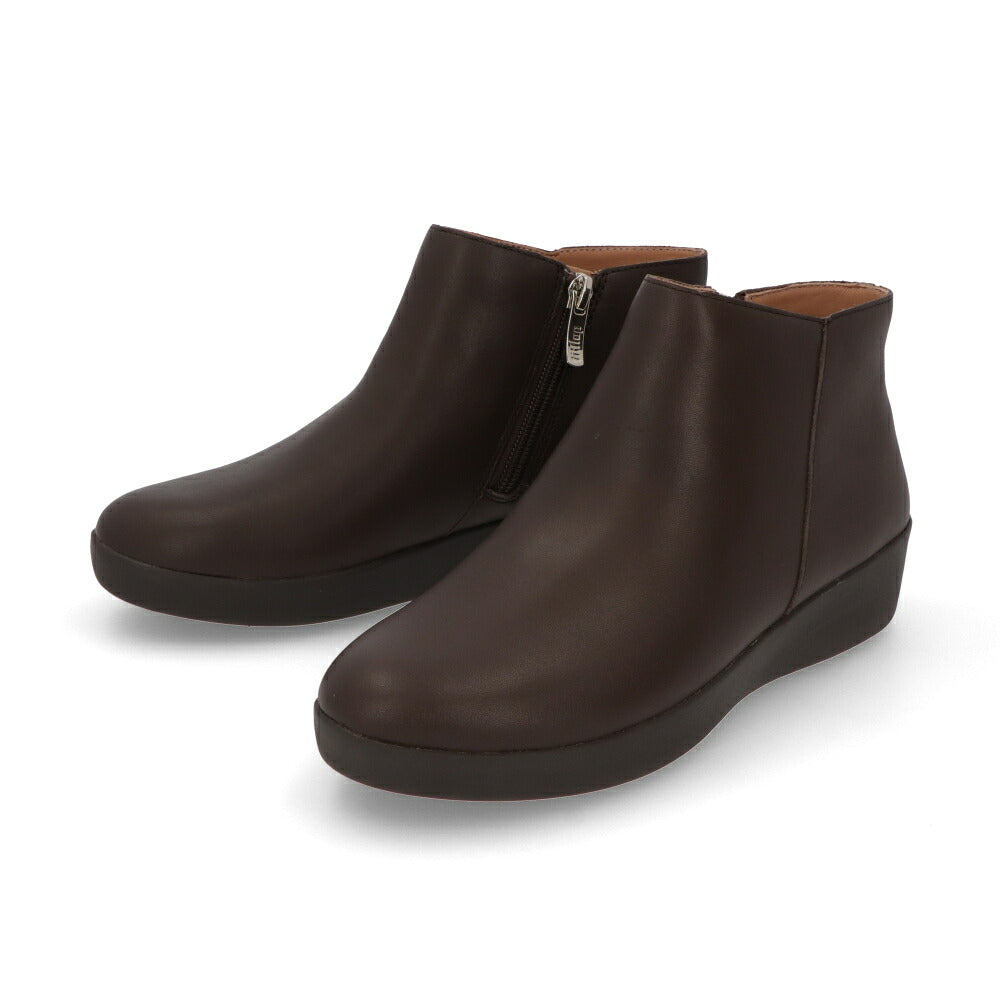 FITFLOP フィットフロップ レディース シューズ ブーツ ブラック レザー アンクルブーツ ショートブーツ FFSO3F702W3045