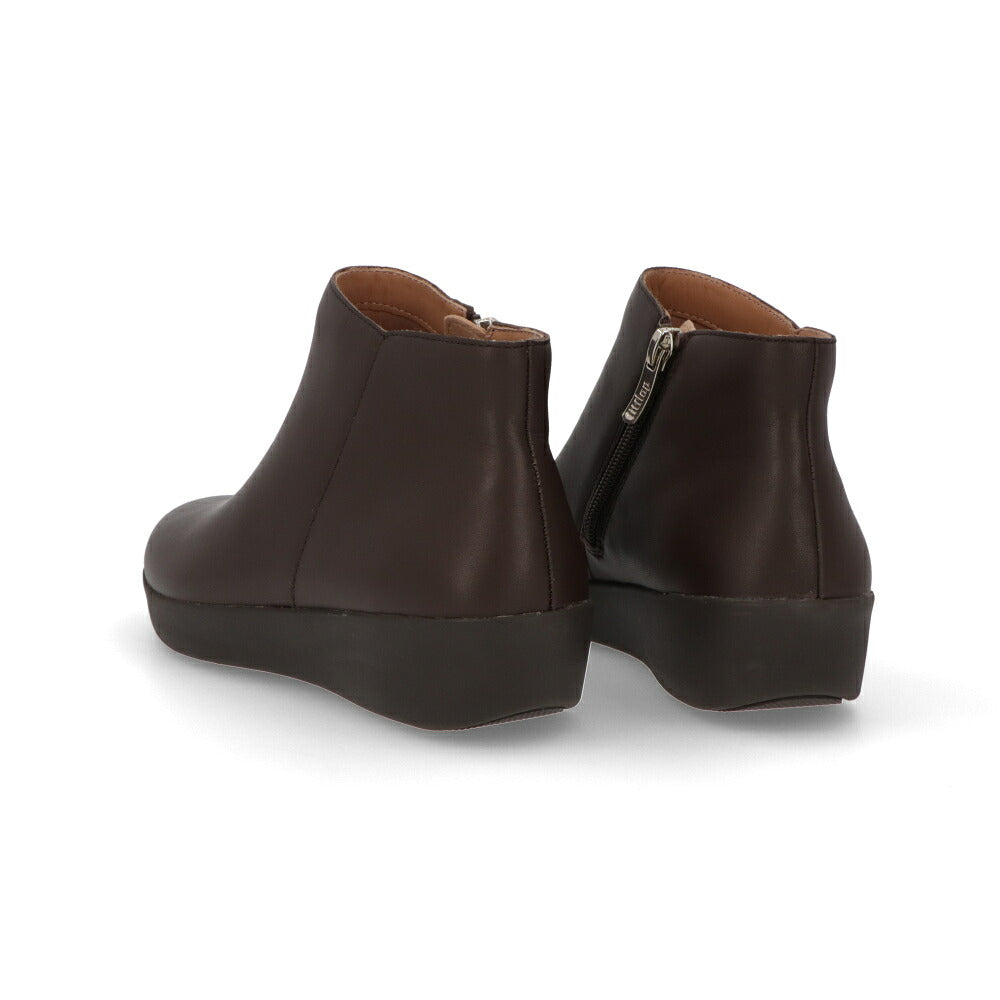 FITFLOP フィットフロップ レディース シューズ ブーツ ブラック レザー アンクルブーツ ショートブーツ FFSO3F702W3045