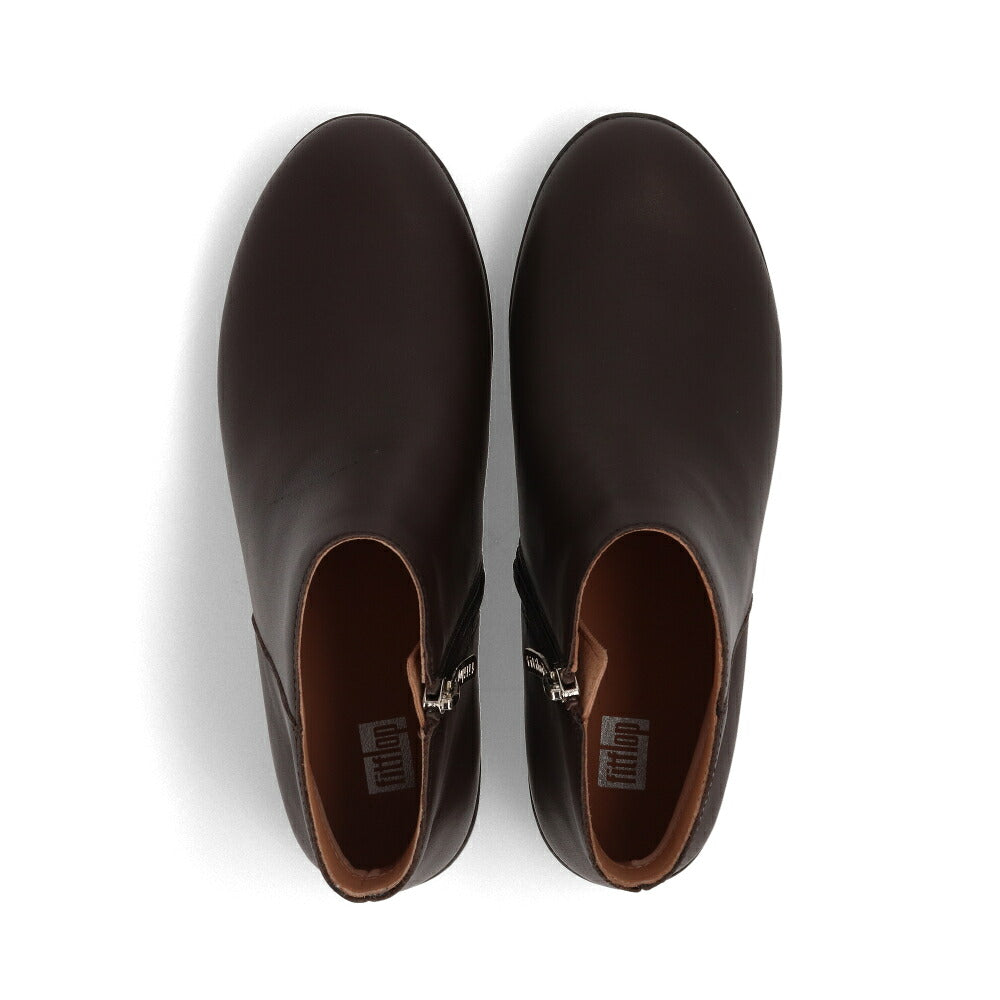 FITFLOP フィットフロップ レディース シューズ ブーツ ブラック レザー アンクルブーツ ショートブーツ FFSO3F702W3045