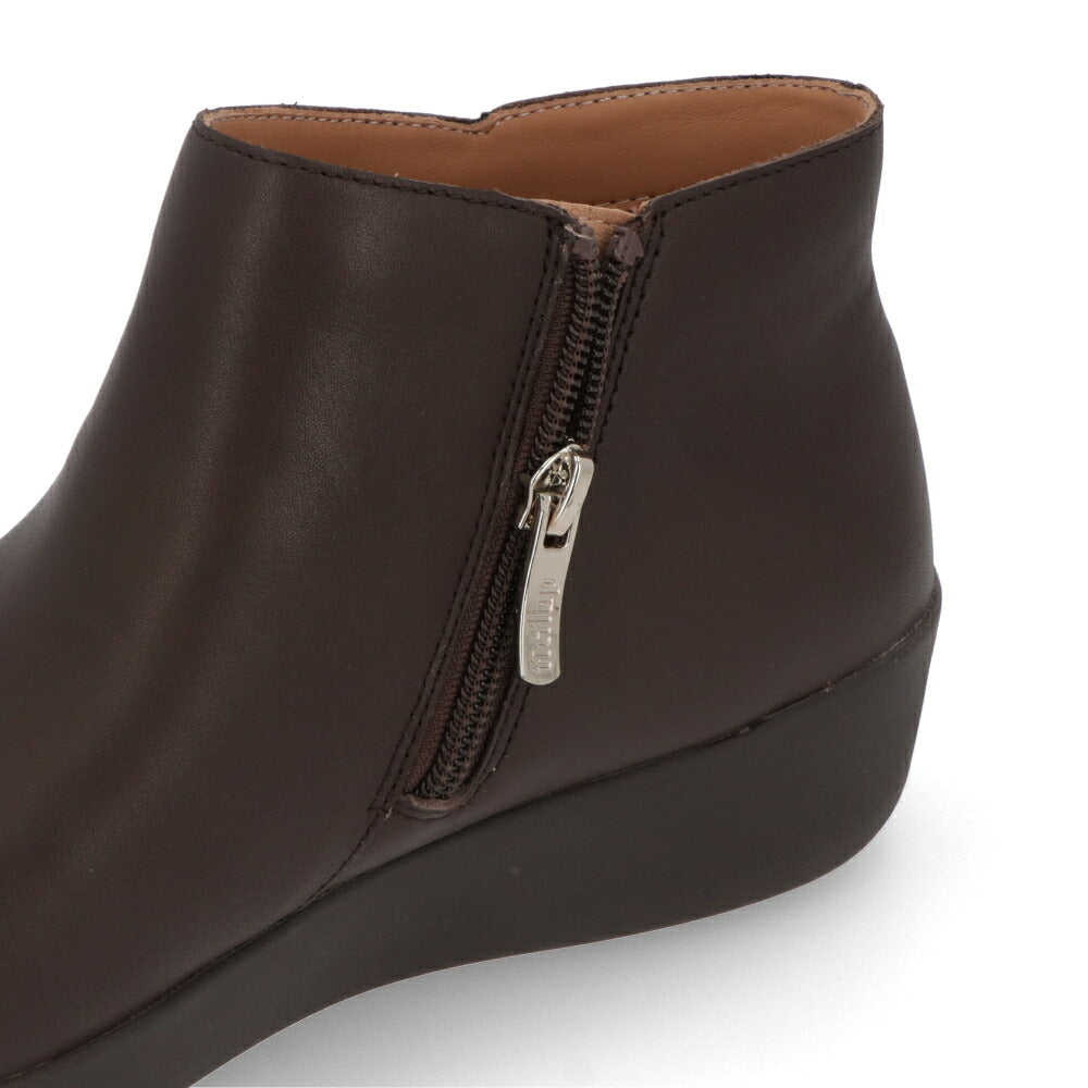 FITFLOP フィットフロップ レディース シューズ ブーツ ブラック レザー アンクルブーツ ショートブーツ FFSO3F702W3045