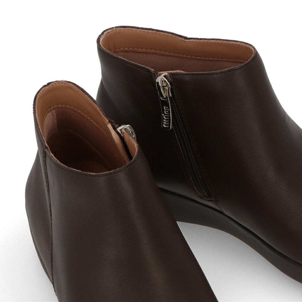 FITFLOP フィットフロップ レディース シューズ ブーツ ブラック レザー アンクルブーツ ショートブーツ FFSO3F702W3045