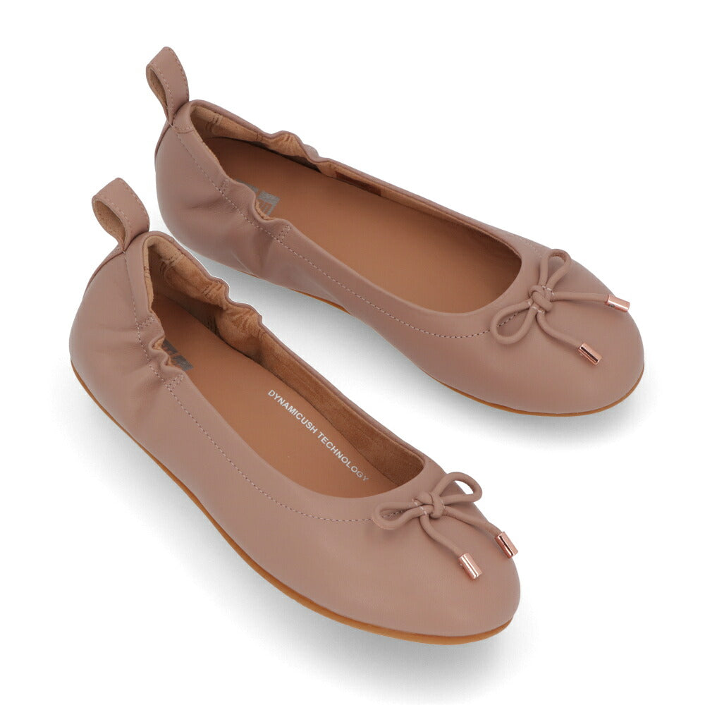 FITFLOP フィットフロップ レディース シューズ レザーシューズ ピンクベージュ ブラック ベージュ ソフトベージュ レザー バレエシューズ フラットシューズ DX9