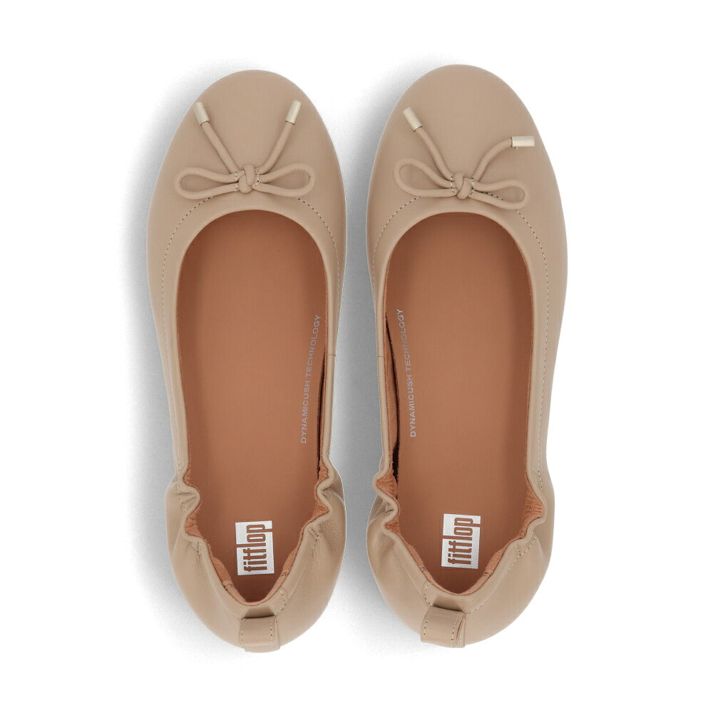 FITFLOP フィットフロップ レディース シューズ レザーシューズ ピンクベージュ ブラック ベージュ ソフトベージュ レザー バレエシューズ フラットシューズ DX9