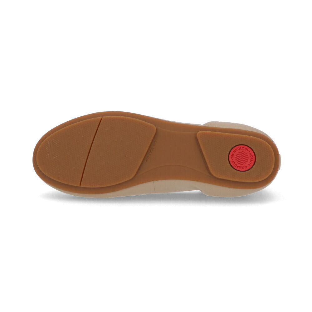 FITFLOP フィットフロップ レディース シューズ レザーシューズ ピンクベージュ ブラック ベージュ ソフトベージュ レザー バレエシューズ フラットシューズ DX9
