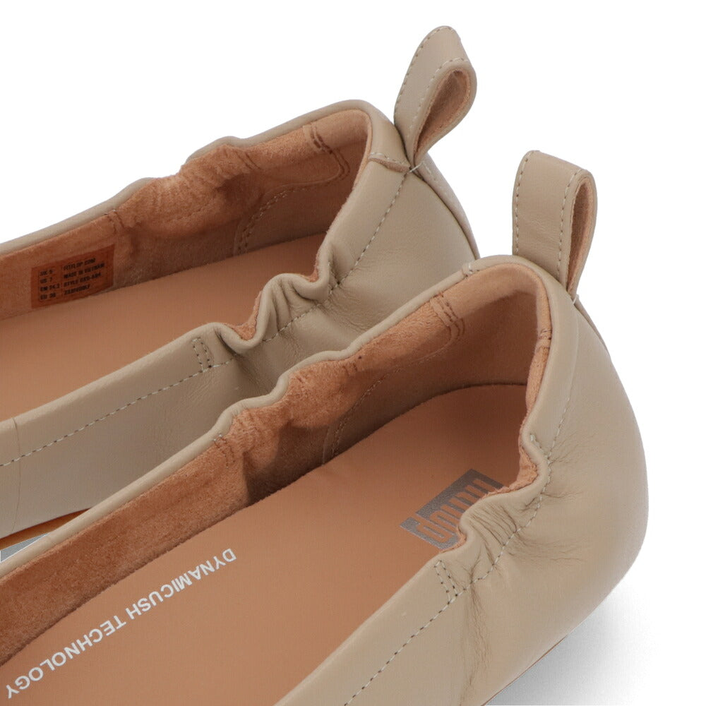 FITFLOP フィットフロップ レディース シューズ レザーシューズ ピンクベージュ ブラック ベージュ ソフトベージュ レザー バレエシューズ フラットシューズ DX9