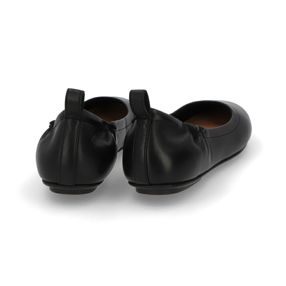 FITFLOP フィットフロップ レディース シューズ レザーシューズ ブラック レザー バレエシューズ フラットシューズ Q74