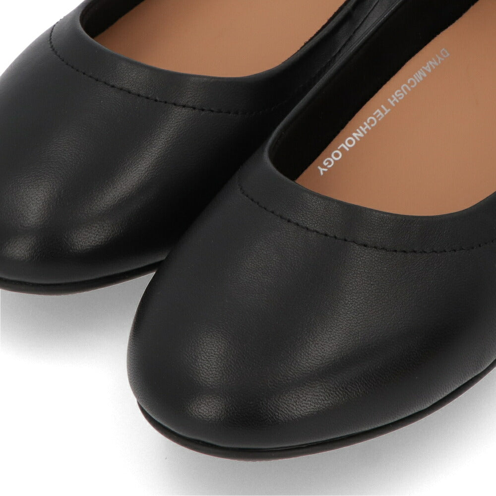 FITFLOP フィットフロップ レディース シューズ レザーシューズ ブラック レザー バレエシューズ フラットシューズ Q74
