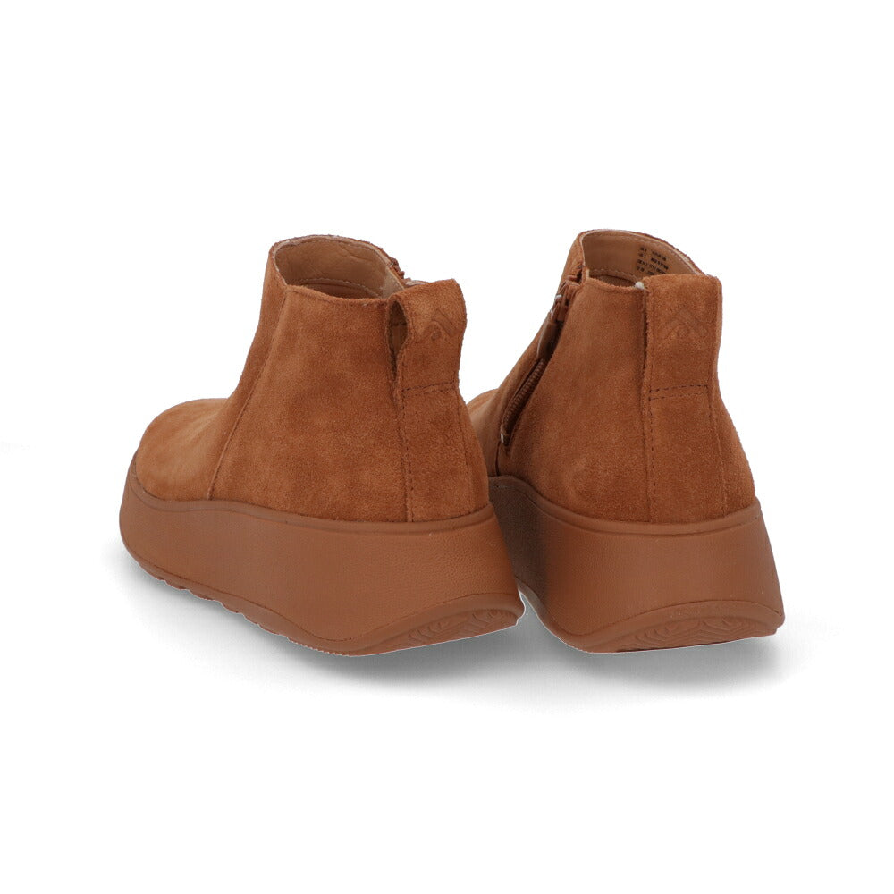 FITFLOP フィットフロップ レディース シューズ ブーツ F-MODE ANKLE BOOT ライトブラウン レザー スエード 厚底ブーツ シンプル ショートブーツ GM3