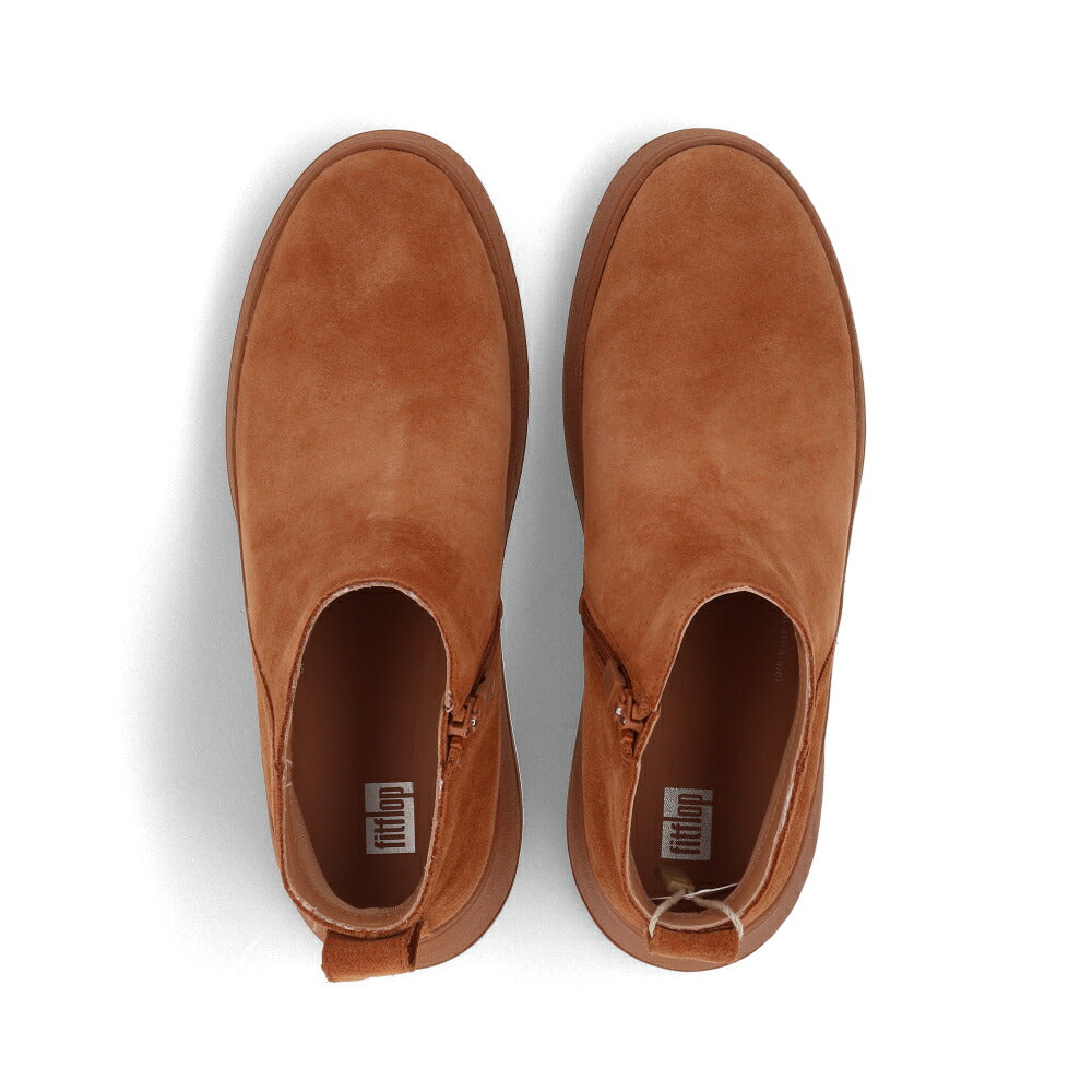 FITFLOP フィットフロップ レディース シューズ ブーツ F-MODE ANKLE BOOT ライトブラウン レザー スエード 厚底ブーツ シンプル ショートブーツ GM3