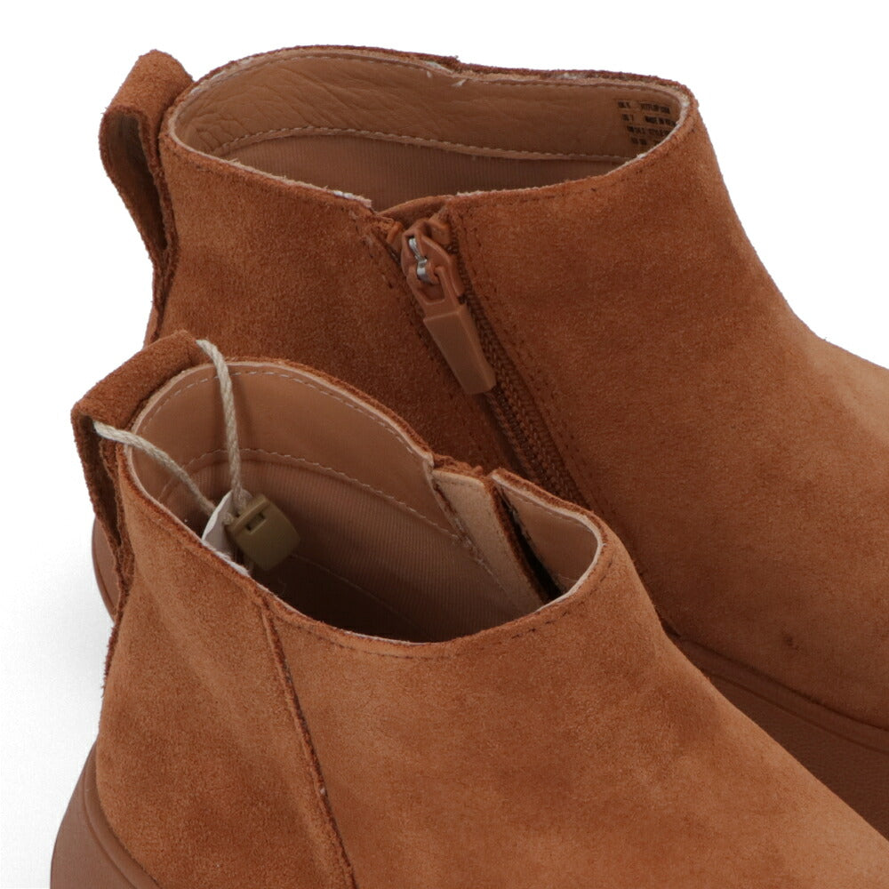 FITFLOP フィットフロップ レディース シューズ ブーツ F-MODE ANKLE BOOT ライトブラウン レザー スエード 厚底ブーツ シンプル ショートブーツ GM3