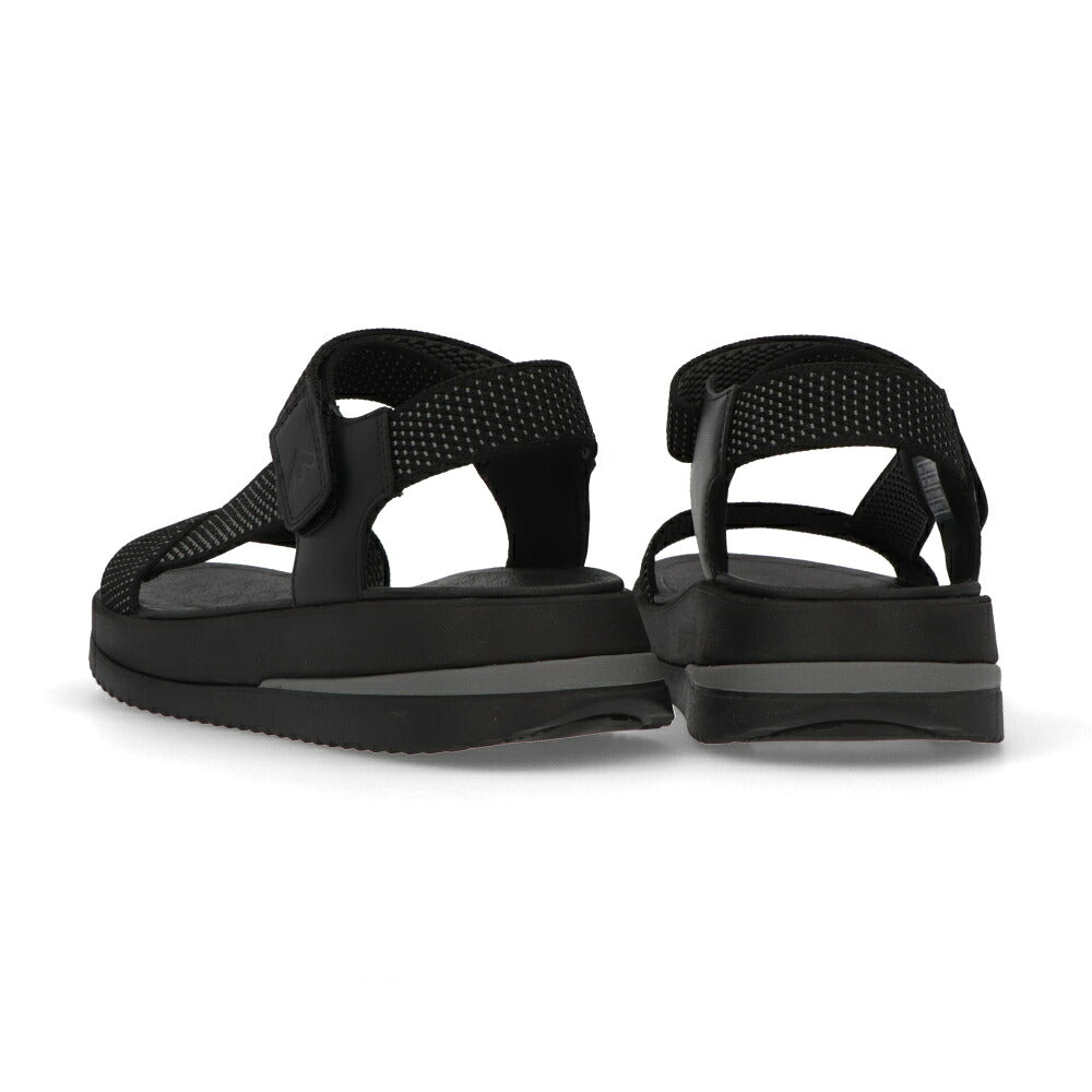 FITFLOP フィットフロップ レディース シューズ サンダル SURFF TWO-TONE WEBBING/LEATHER BACK-STRAP SANDALS ブラック ファブリック スポーツサンダル ヒールあり HK1