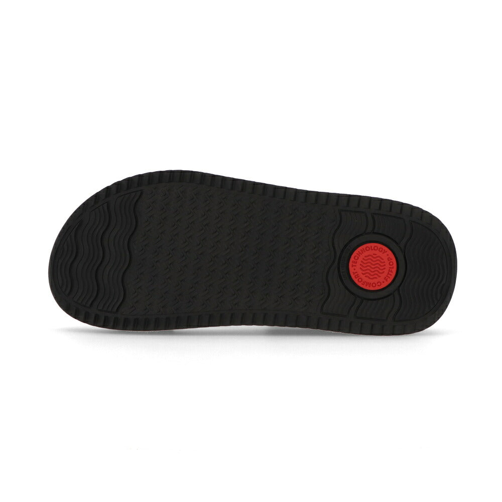 FITFLOP フィットフロップ レディース シューズ サンダル SURFF TWO-TONE WEBBING/LEATHER BACK-STRAP SANDALS ブラック ファブリック スポーツサンダル ヒールあり HK1