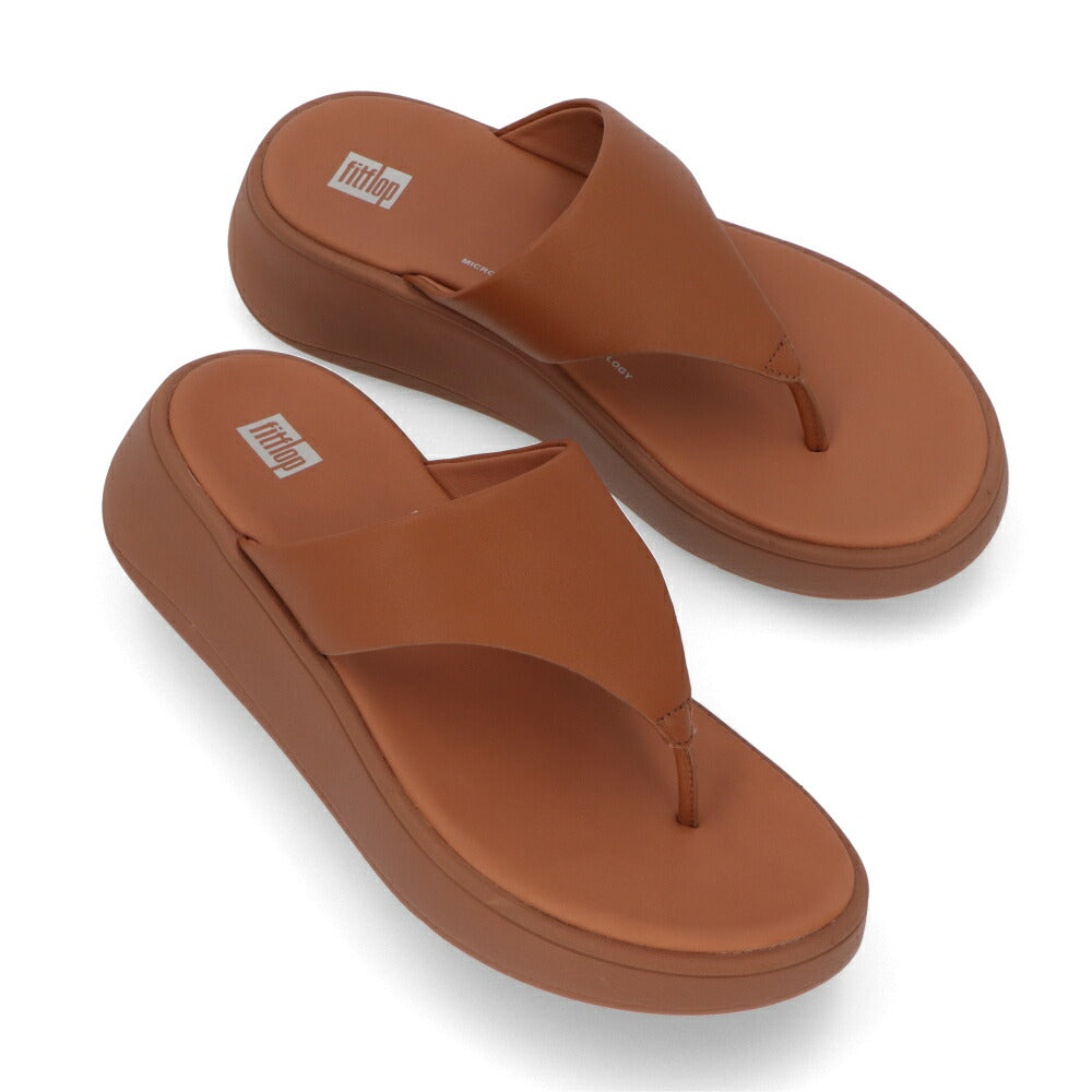 FITFLOP フィットフロップ レディース シューズ サンダル ブラウン レザー ビーチサンダル ウェッジヒール ヒールあり FW4
