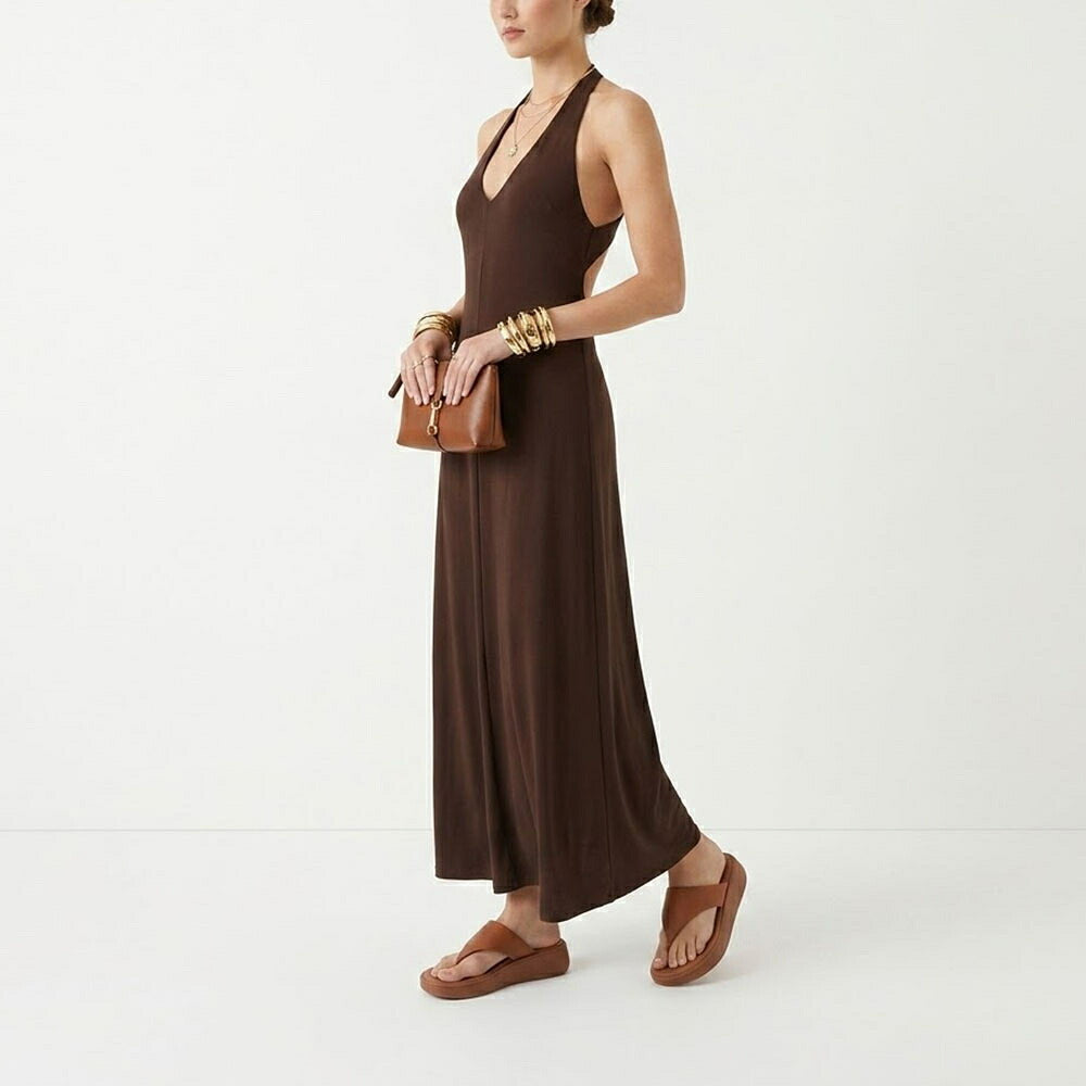 FITFLOP フィットフロップ レディース シューズ サンダル ブラウン レザー ビーチサンダル ウェッジヒール ヒールあり FW4