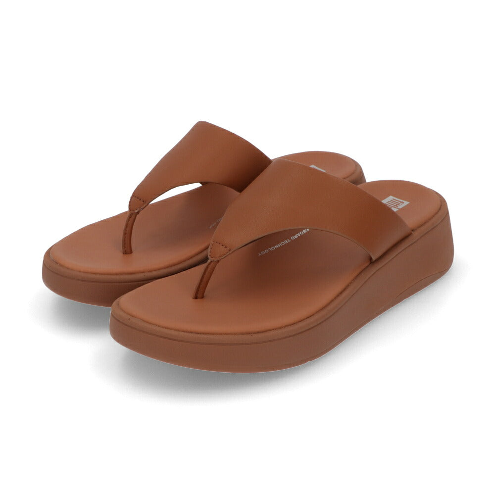 FITFLOP フィットフロップ レディース シューズ サンダル ブラウン レザー ビーチサンダル ウェッジヒール ヒールあり FW4