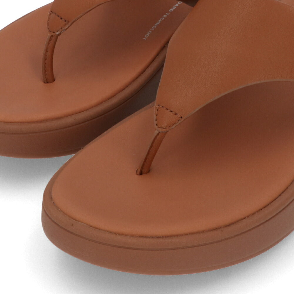 FITFLOP フィットフロップ レディース シューズ サンダル ブラウン レザー ビーチサンダル ウェッジヒール ヒールあり FW4