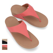 FITFLOP フィットフロップ レディース シューズ サンダル Lulu Leather Toepost ブラック×ベージュ ライトブラウン×ピンク レザー トングサンダル ビーチサンダル ヒールあり I88