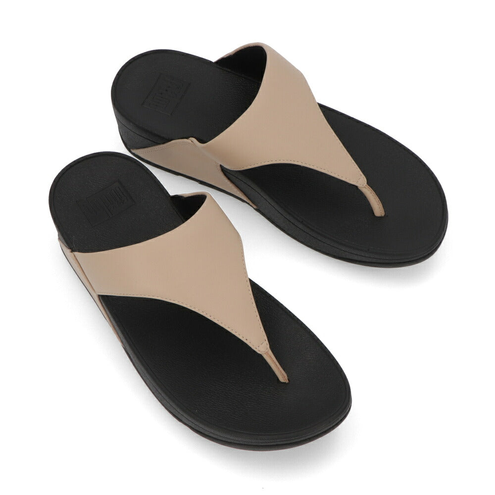 FITFLOP フィットフロップ レディース シューズ サンダル Lulu Leather Toepost ブラック×ベージュ ライトブラウン×ピンク レザー トングサンダル ビーチサンダル ヒールあり I88
