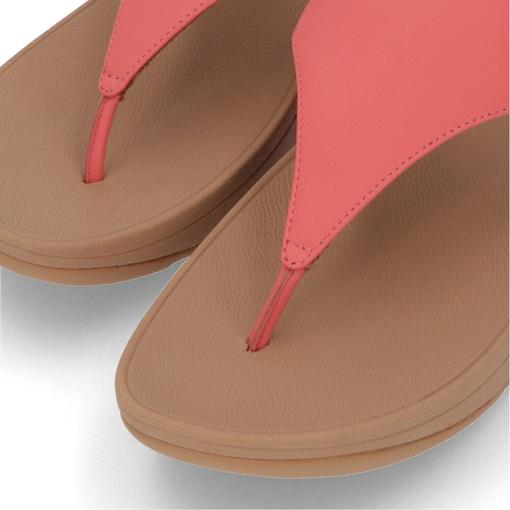 FITFLOP フィットフロップ レディース シューズ サンダル Lulu Leather Toepost ブラック×ベージュ ライトブラウン×ピンク レザー トングサンダル ビーチサンダル ヒールあり I88