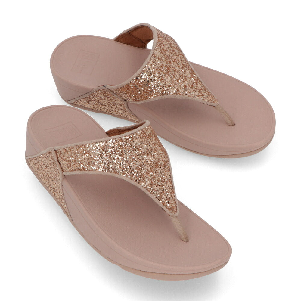 FITFLOP フィットフロップ レディース シューズ サンダル Lulu Glitter Toe-Thongs ブラックグリッター ネイビー ローズゴールド ポリエチレンテレフタレート トングサンダル ウェッジヒール ヒールあり X03
